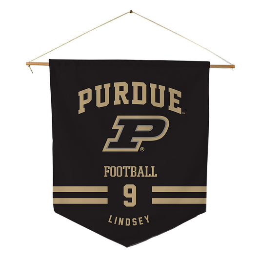 Purdue - NCAA Football : TJ Lindsey - Pennant - 18" x 21"-0