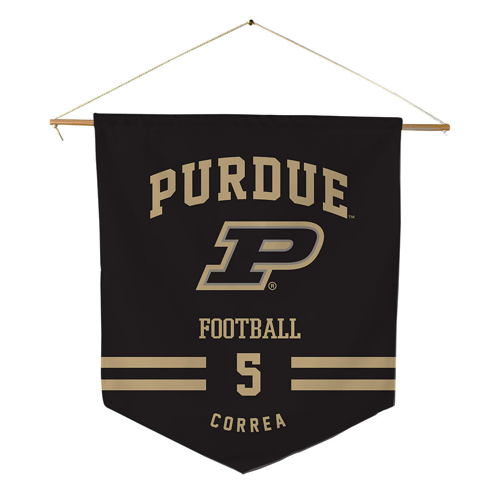Purdue - NCAA Football : Charles Correa - Pennant - 18" x 21"-0