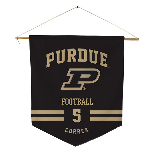 Purdue - NCAA Football : Charles Correa - Pennant - 18" x 21"-0