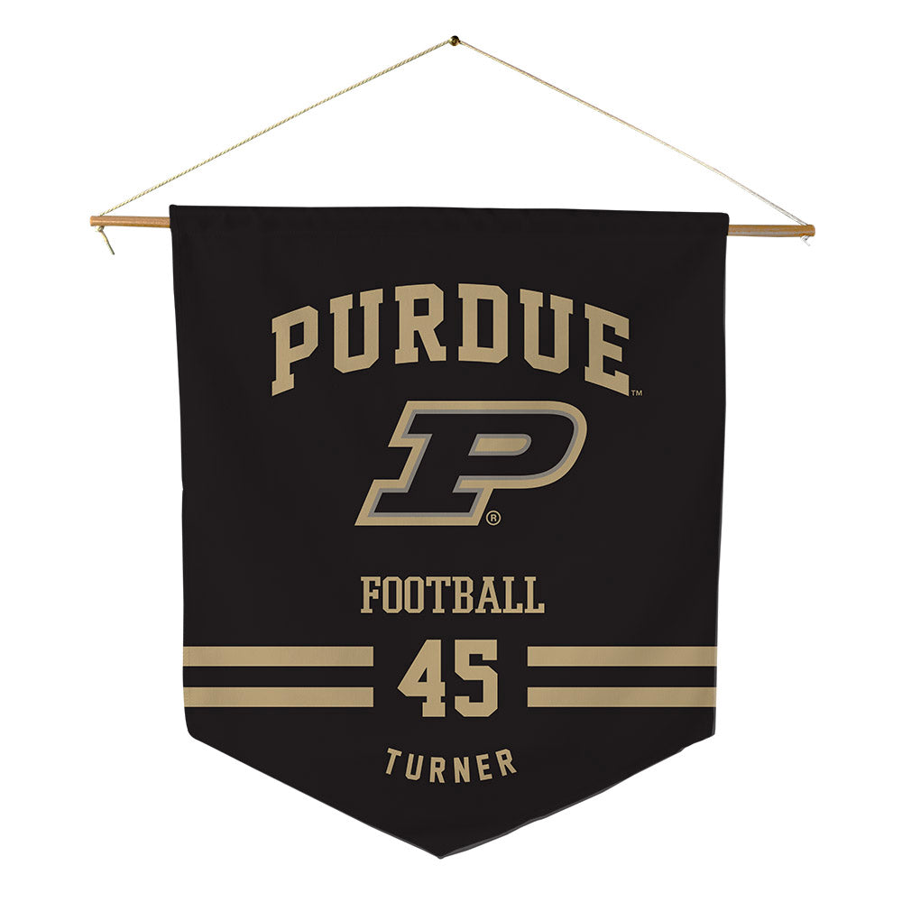 Purdue - NCAA Football : Seth Turner - Pennant - 18" x 21"-0