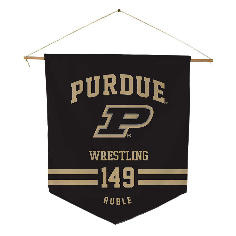 Purdue - NCAA Wrestling : Isaac Ruble - Pennant - 18" x 21"-0
