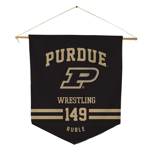 Purdue - NCAA Wrestling : Isaac Ruble - Pennant - 18" x 21"-0