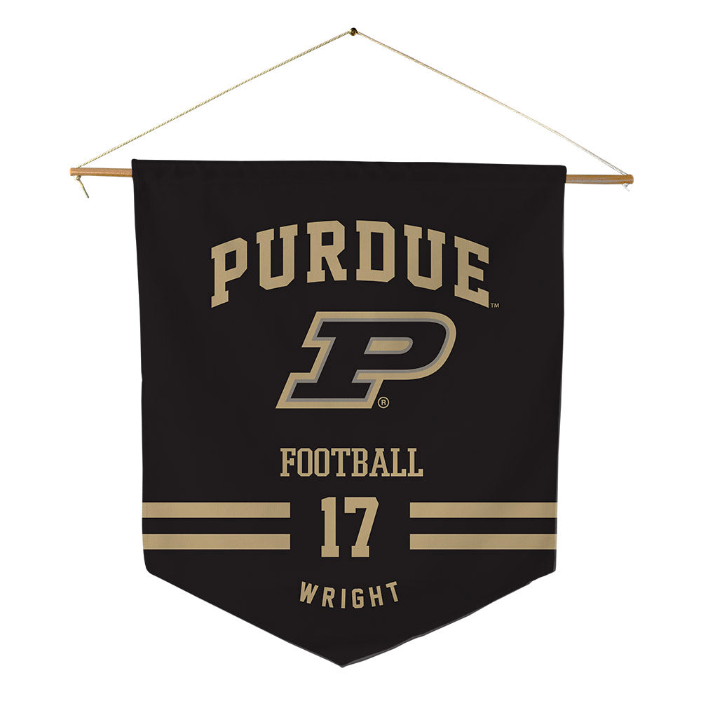 Purdue - NCAA Football : Traveon Wright - Pennant - 18" x 21"-0