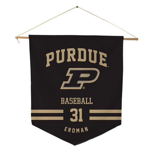 Purdue - NCAA Baseball : Zach Erdman - Pennant - 18" x 21"-0