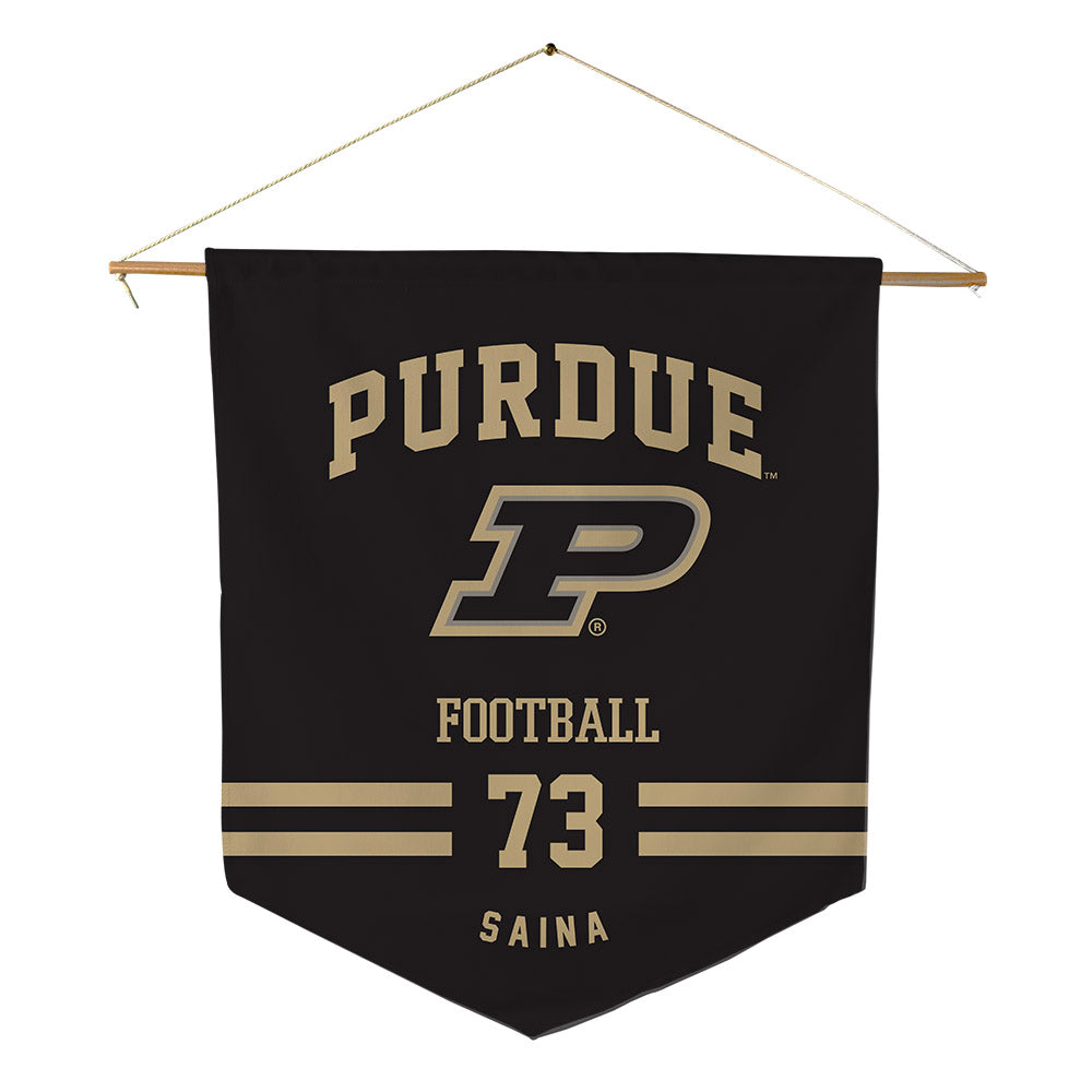 Purdue - NCAA Football : Makai Saina - Pennant - 18" x 21"-0