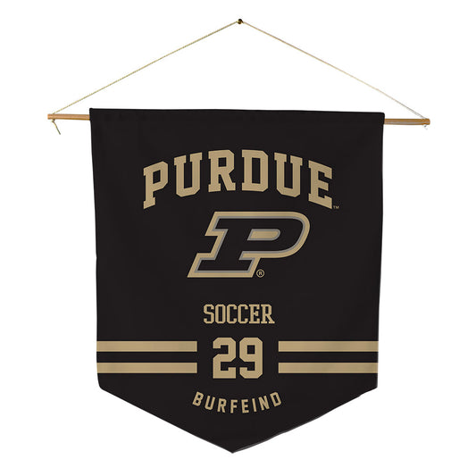Purdue - NCAA Women's Soccer : Elizabeth Burfeind - Pennant - 18" x 21"-0