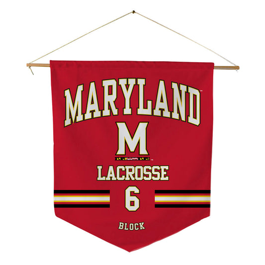 Maryland - NCAA Women's Lacrosse : Keeley Block - Pennant - 18" x 21"-0