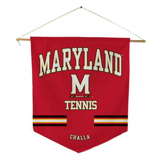 Maryland - NCAA Women's Tennis : Diya Challa - Pennant - 18" x 21"-0