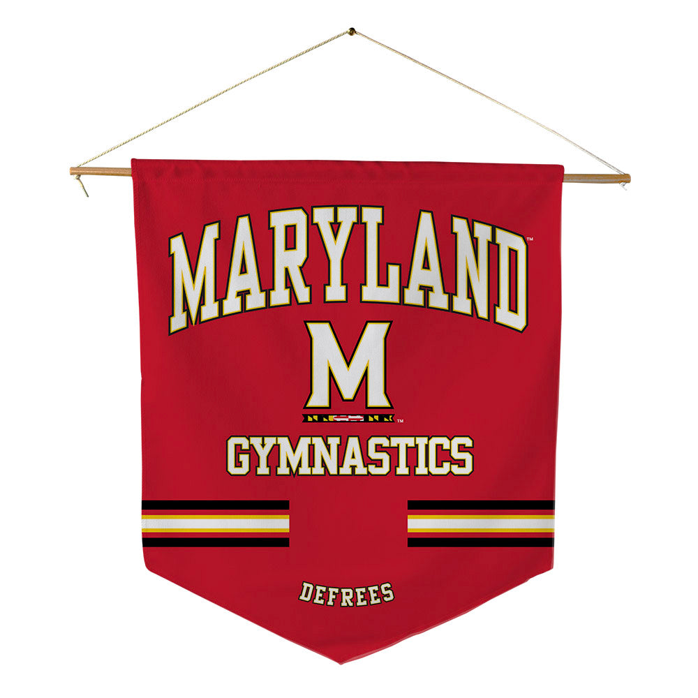 Maryland - NCAA Women's Gymnastics : Emily DeFrees - Pennant - 18" x 21"-0
