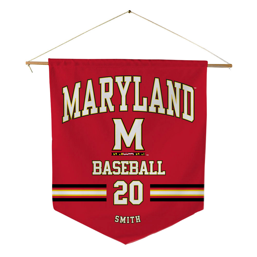Maryland - NCAA Baseball : Evan Smith - Pennant - 18" x 21"-0