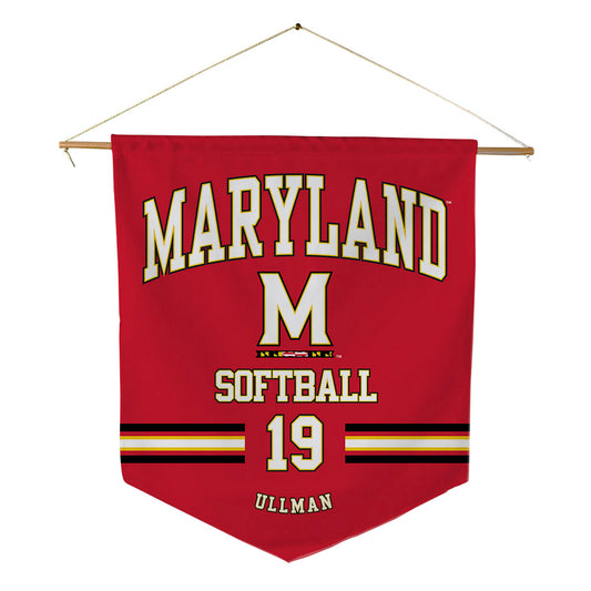 Maryland - NCAA Softball : Bailey Ullman - Pennant - 18" x 21"-0