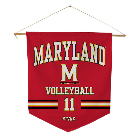 Maryland - NCAA Women's Volleyball : Marlee Sivak - Pennant - 18" x 21"-0