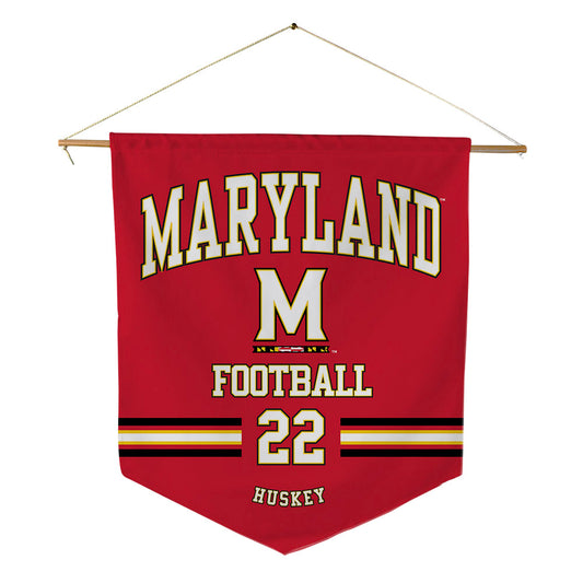 Maryland - NCAA Football : Jalen Huskey - Pennant - 18" x 21"-0