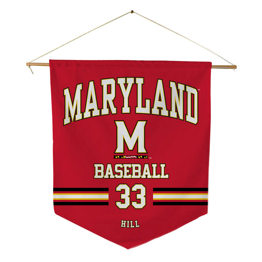 Maryland - NCAA Baseball : Aden Hill - Pennant - 18" x 21"-0