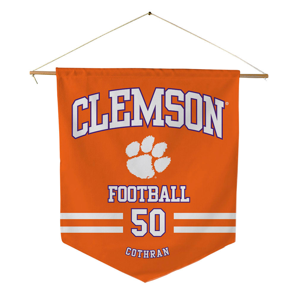 Clemson - NCAA Football : Fletcher Cothran - Pennant - 18" x 21"-0