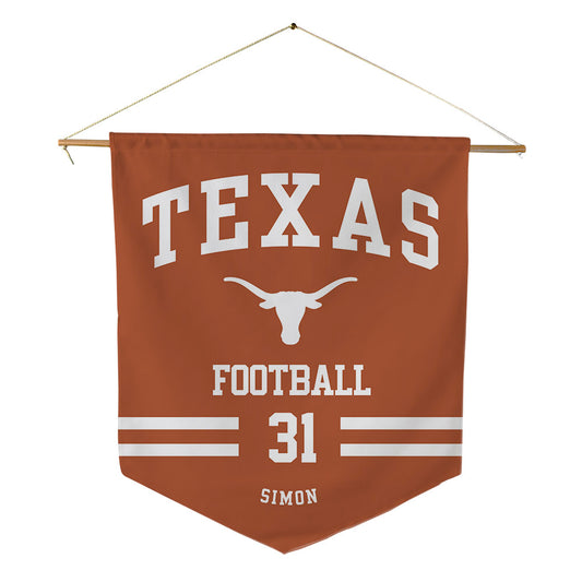 Texas - NCAA Football : James Simon - Pennant - 18" x 21"-0