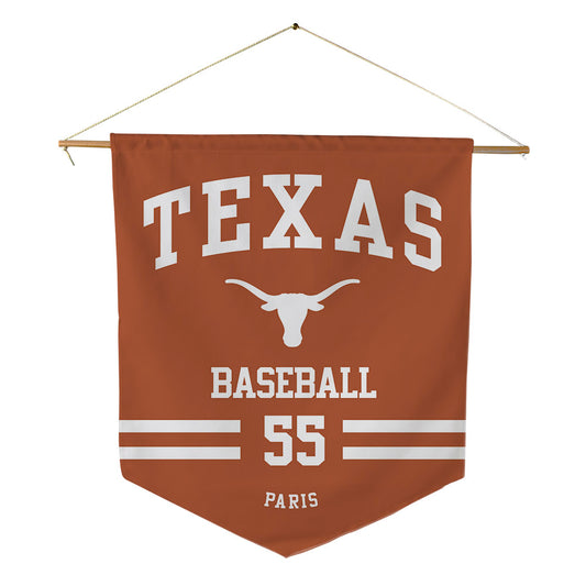 Texas - NCAA Baseball : Jack Paris - Pennant - 18" x 21"-0