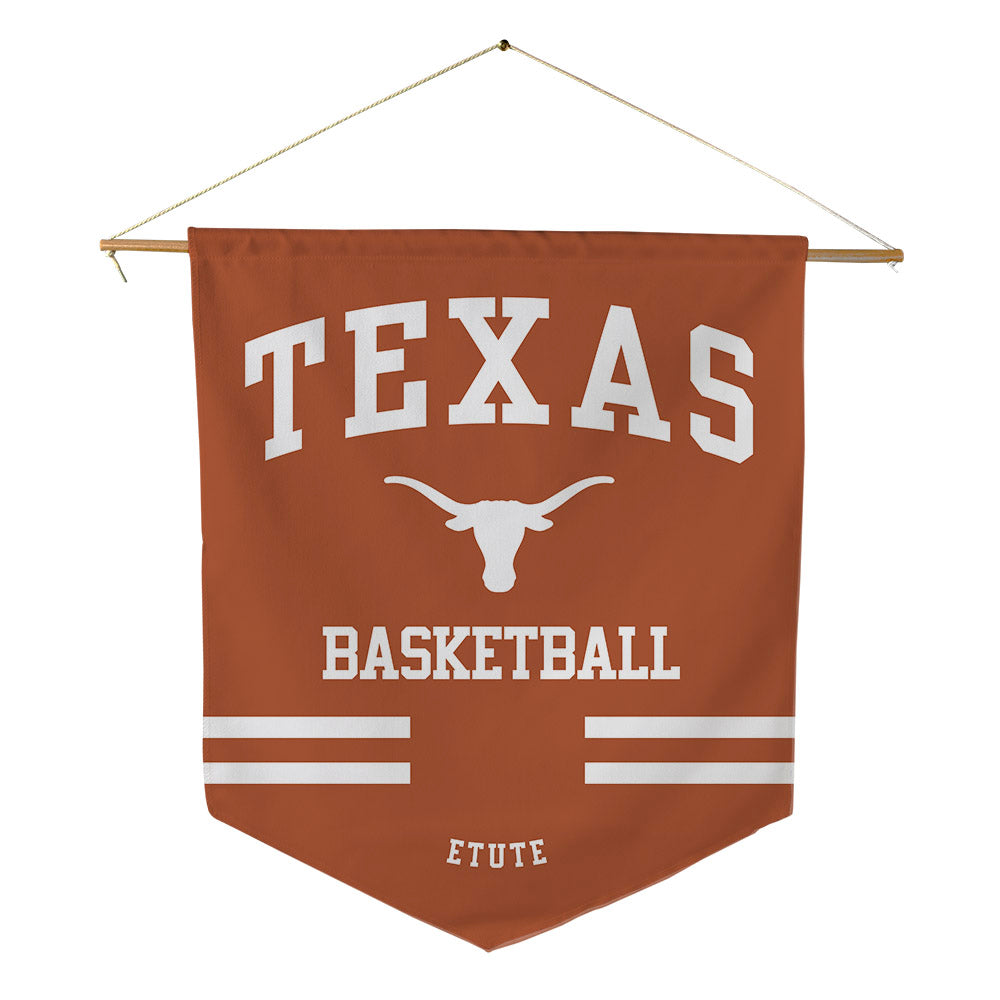 Texas - NCAA Women's Basketball : Isi Etute - Pennant - 18" x 21"-0