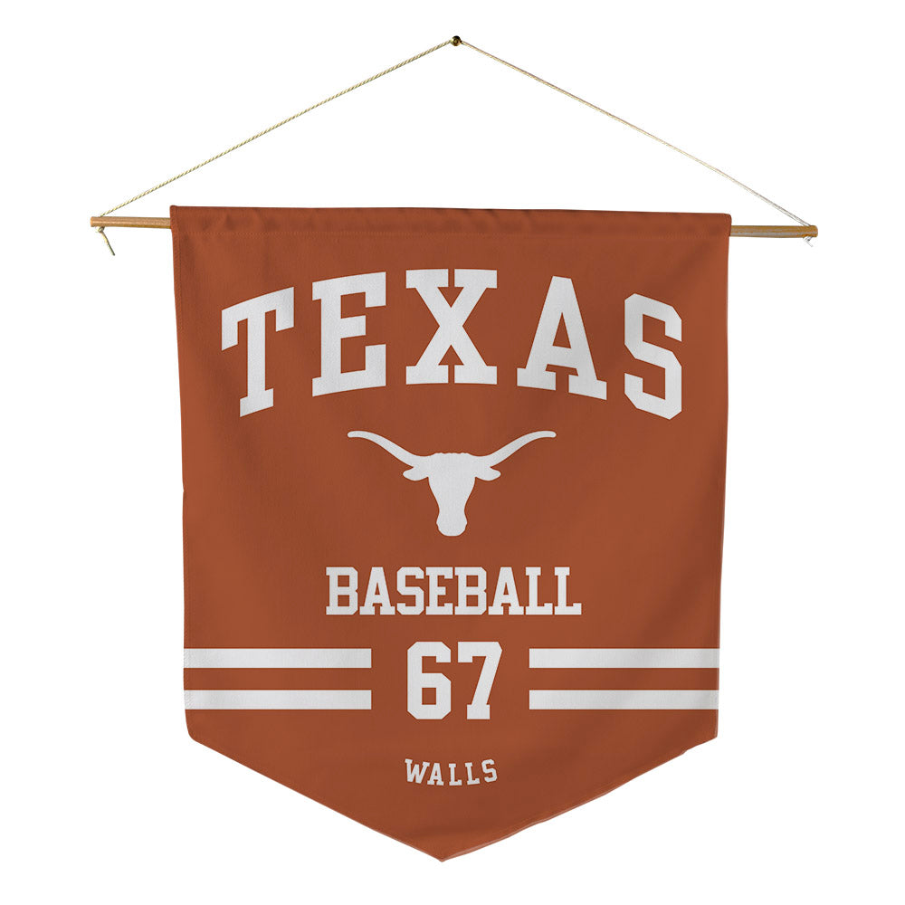 Texas - NCAA Baseball : Brody Walls - Pennant - 18" x 21"-0