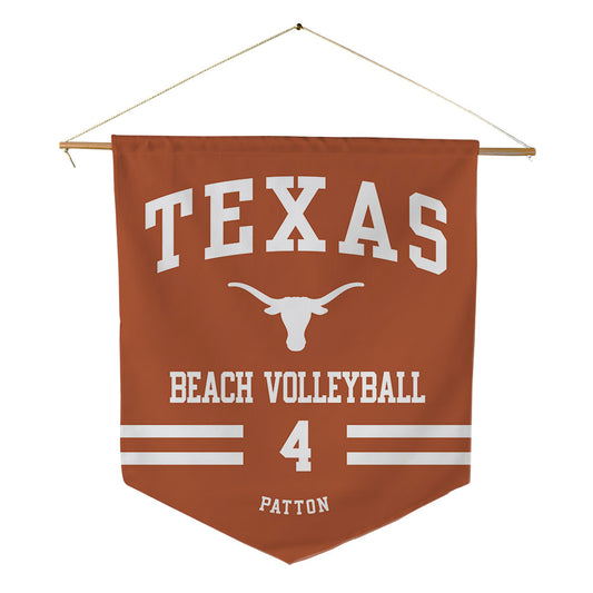 Texas - NCAA Beach Volleyball : Carys Patton - Pennant - 18" x 21"-0