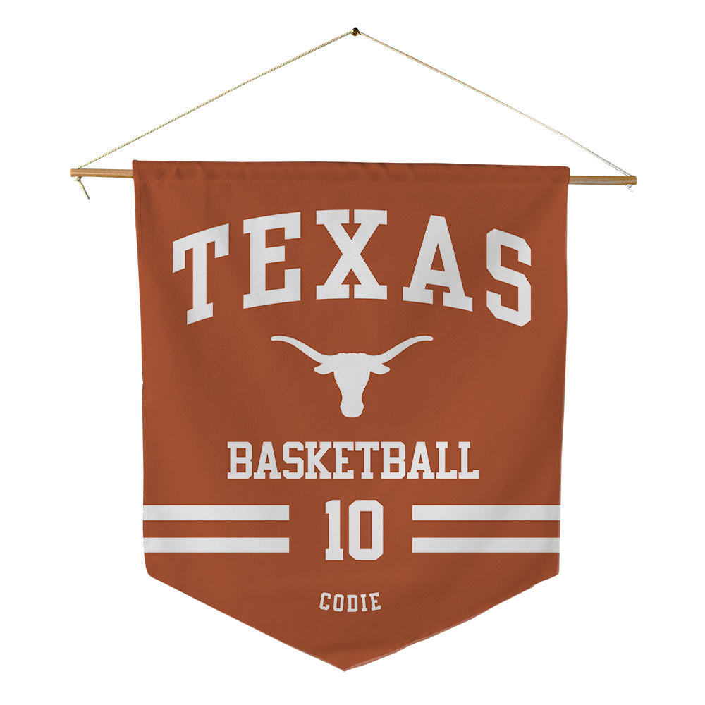 Texas - NCAA Men's Basketball : nicolas codie - Pennant - 18" x 21"-0