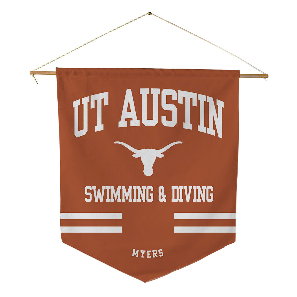 Texas - NCAA Women's Swimming & Diving : Ella Myers - Pennant - 18" x 21"-0