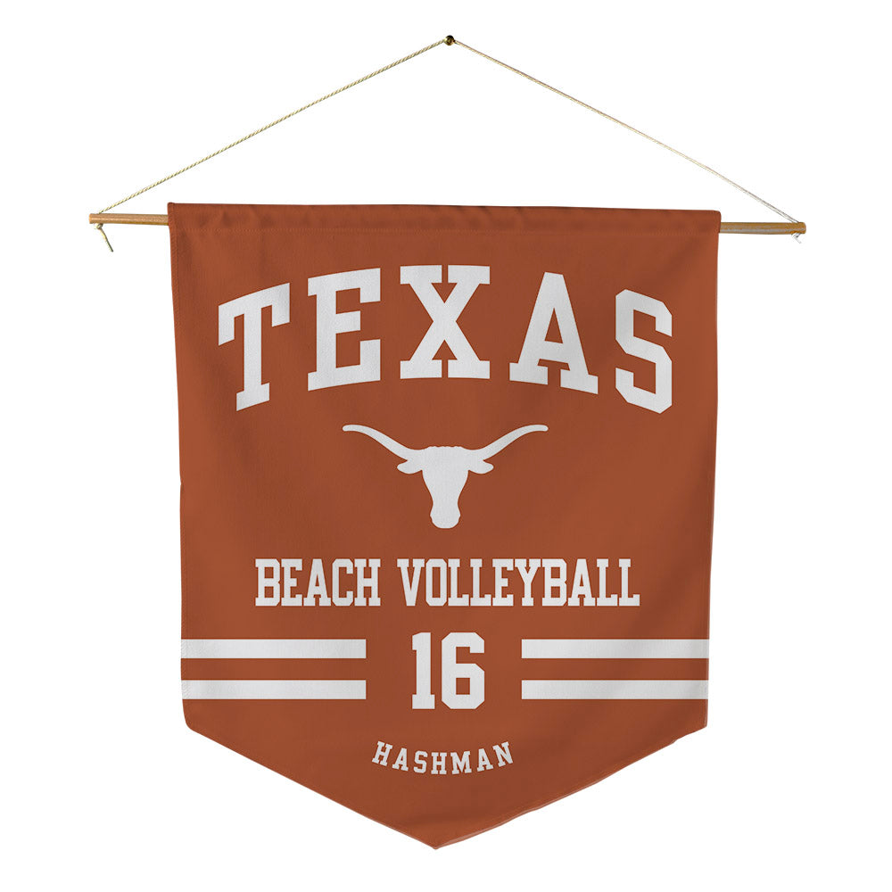 Texas - NCAA Beach Volleyball : Katie Hashman - Pennant - 18" x 21"-0