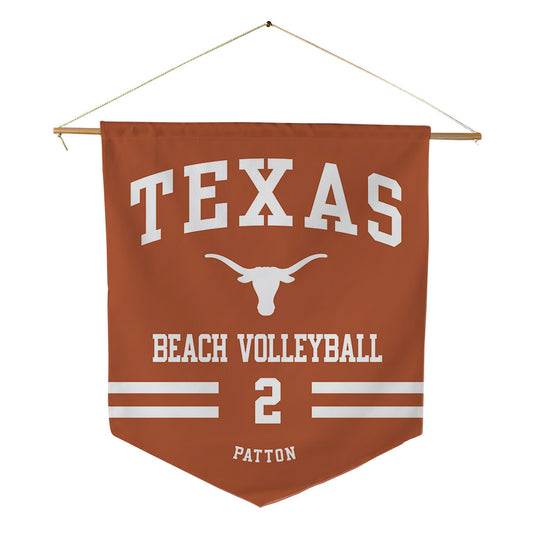 Texas - NCAA Beach Volleyball : Ava Patton - Pennant - 18" x 21"-0