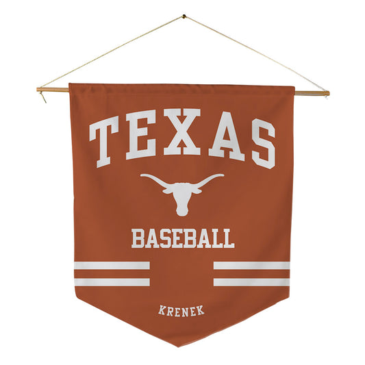 Texas - NCAA Baseball : Bryce Krenek - Pennant - 18" x 21"-0