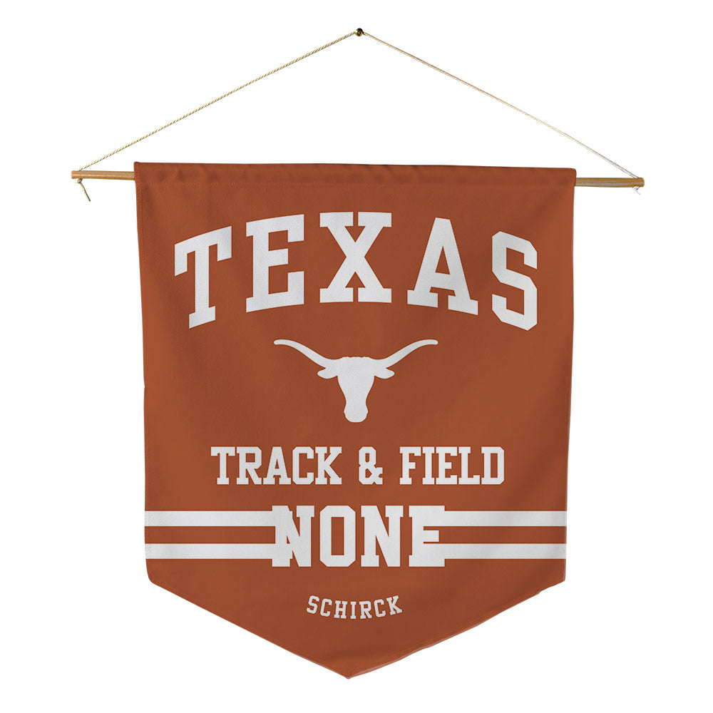 Texas - NCAA Men's Track & Field : Brandon Schirck - Pennant - 18" x 21"-0