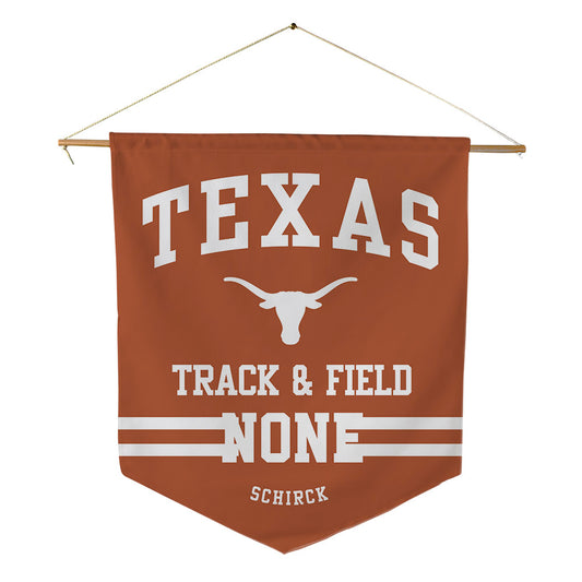 Texas - NCAA Men's Track & Field : Brandon Schirck - Pennant - 18" x 21"-0