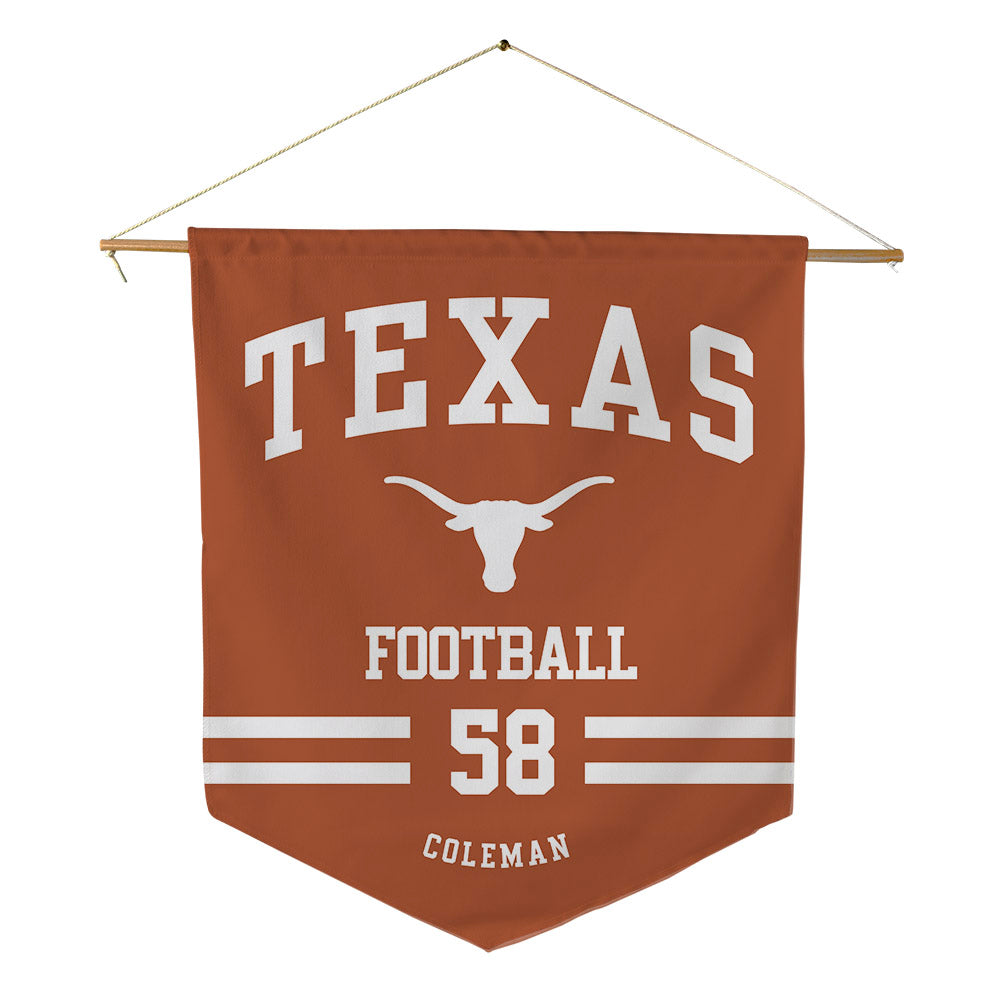 Texas - NCAA Football : Devin Coleman - Pennant - 18" x 21"-0