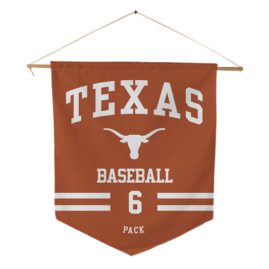 Texas - NCAA Baseball : Anthony Pack - Pennant - 18" x 21"-0