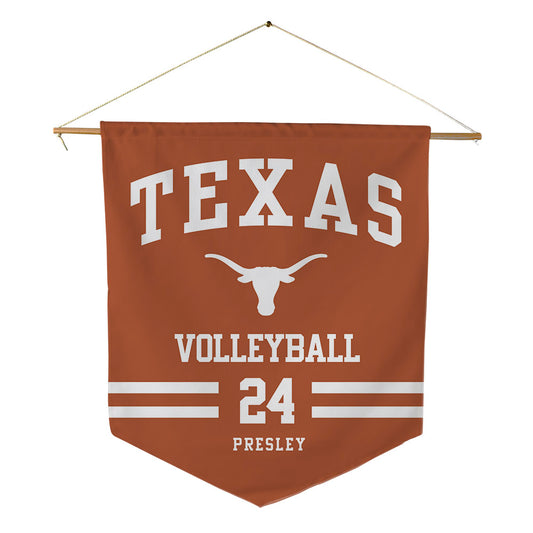Texas - NCAA Women's Volleyball : Camille Presley - Pennant - 18" x 21"-0