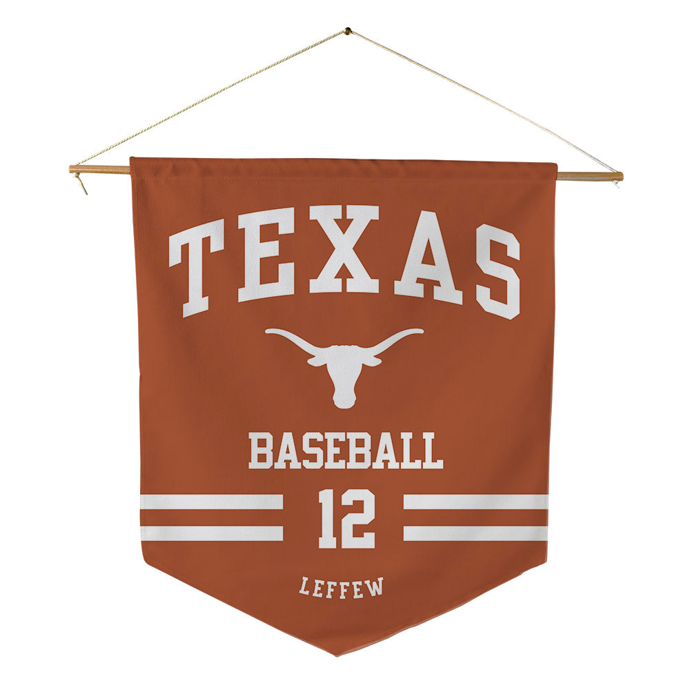 Texas - NCAA Baseball : Haiden Leffew - Pennant - 18" x 21"-0
