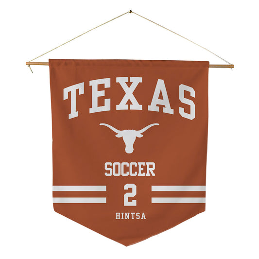Texas - NCAA Women's Soccer : Melanie Hintsa - Pennant - 18" x 21"-0