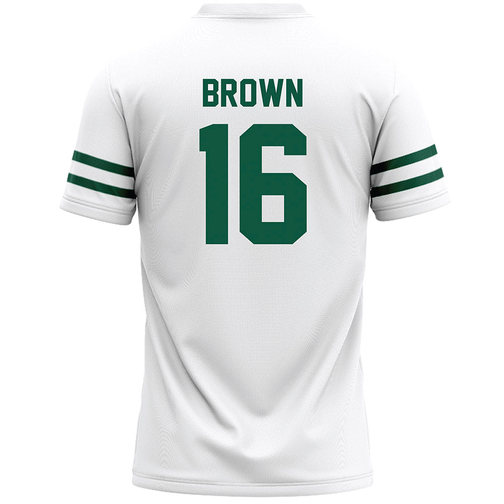 Cleveland State - NCAA Men's Lacrosse : Joel Brown - White Lacrosse Jersey -1