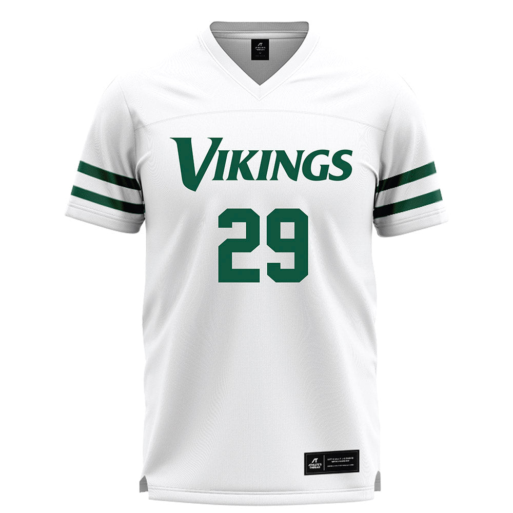 Cleveland State - NCAA Men's Lacrosse : Ethan Erker - White Lacrosse Jersey -0