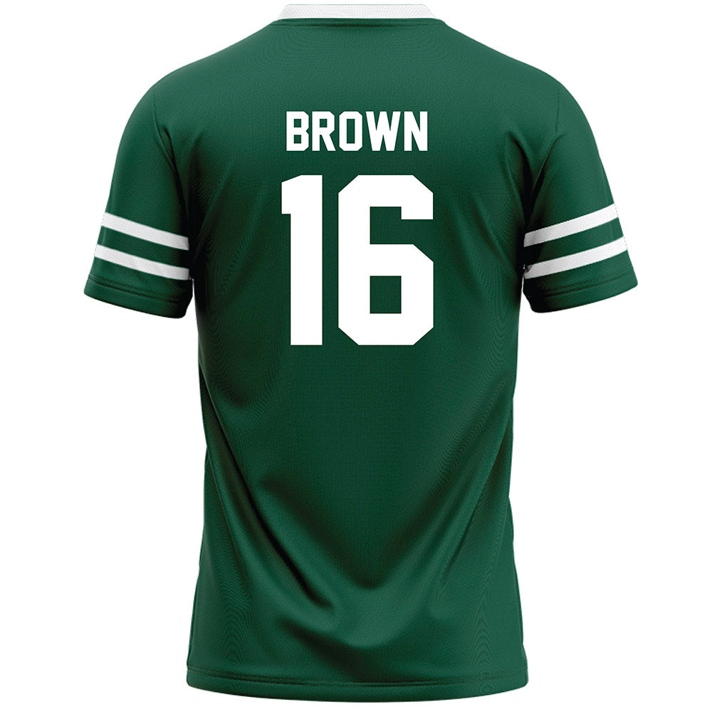 Cleveland State - NCAA Men's Lacrosse : Joel Brown - Green Lacrosse Jersey-1