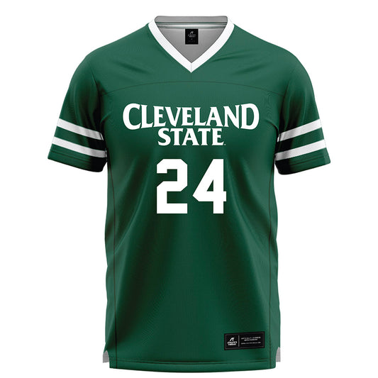 Cleveland State - NCAA Men's Lacrosse : Jason Hilton - Green Lacrosse Jersey-0