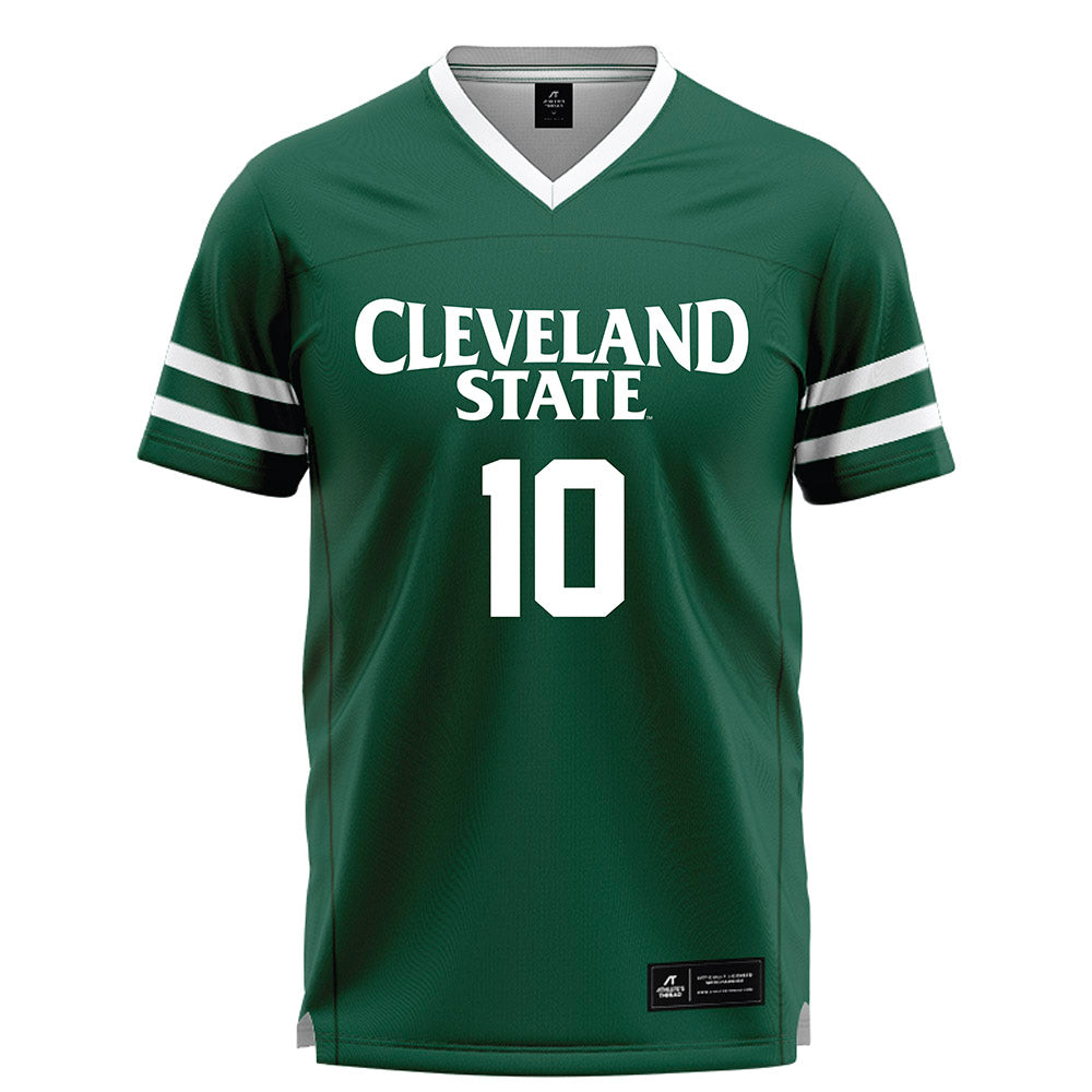 Cleveland State - NCAA Men's Lacrosse : Seth Alejandrino - Green Lacrosse Jersey-0
