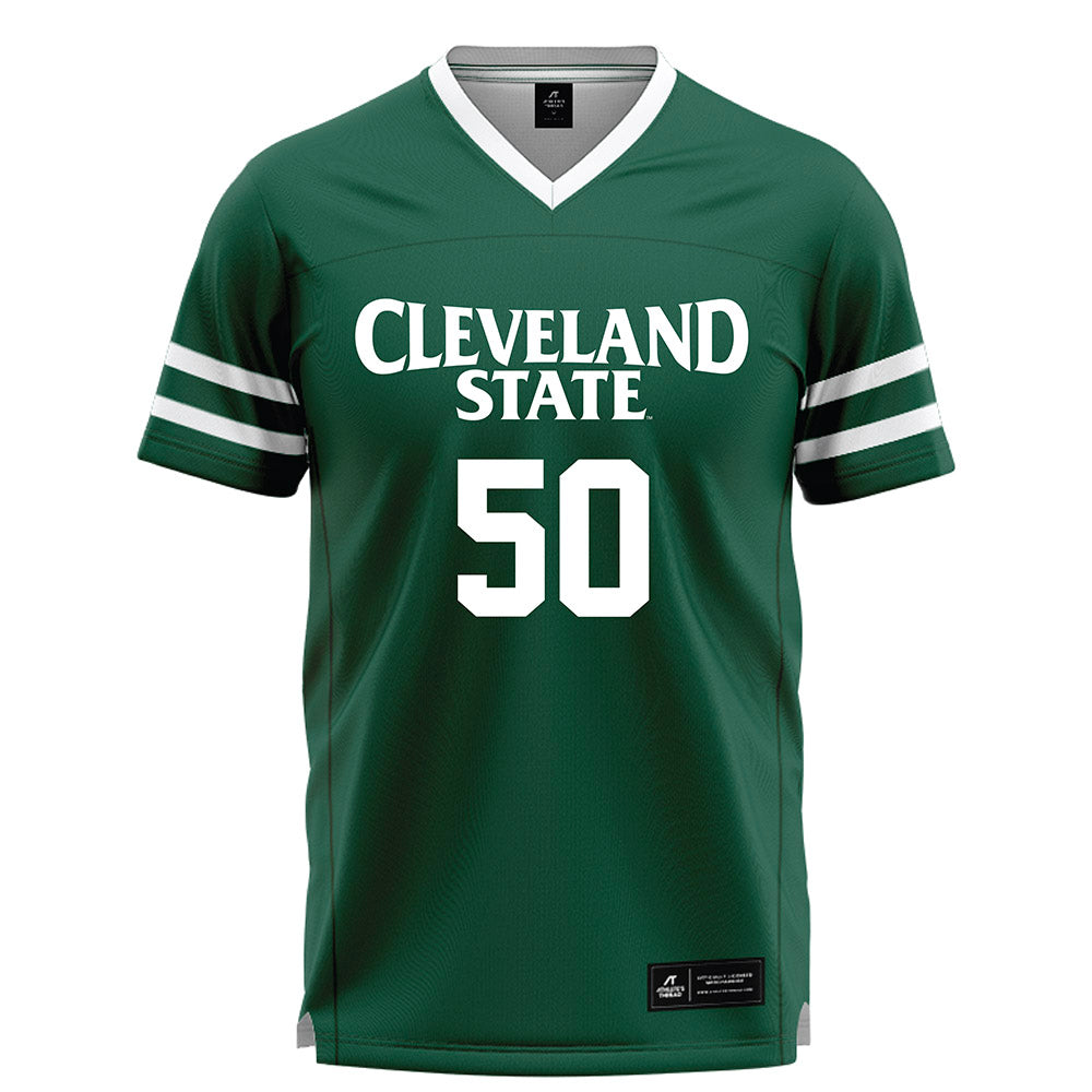 Cleveland State - NCAA Men's Lacrosse : Sebastian West - Green Lacrosse Jersey-0