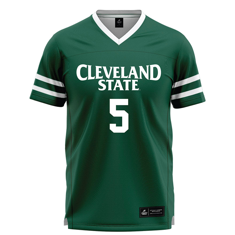 Cleveland State - NCAA Men's Lacrosse : Layton Speer - Green Lacrosse Jersey-0