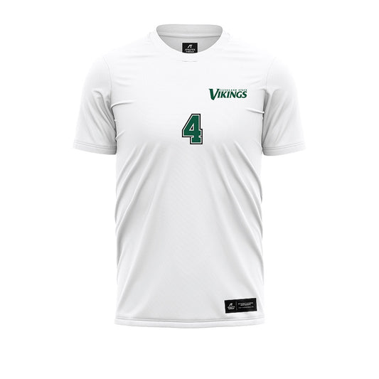 Cleveland State - NCAA Men's Soccer : Cole Harmer - White Soccer Jersey-0