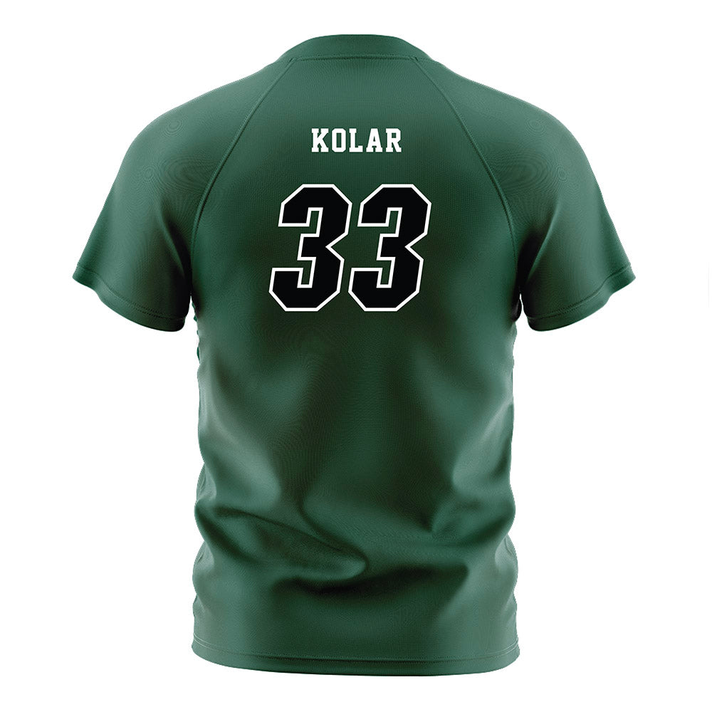 Cleveland State - NCAA Men's Soccer : Aleksandar Kolar - Green Soccer Jersey-1