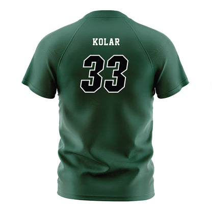 Cleveland State - NCAA Men's Soccer : Aleksandar Kolar - Green Soccer Jersey-1