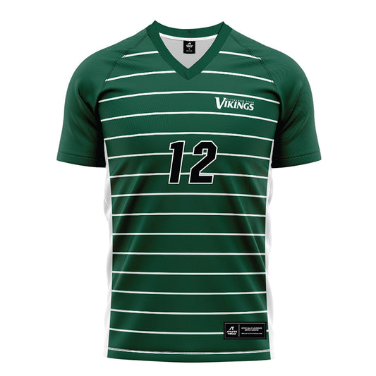 Cleveland State - NCAA Men's Soccer : Gianni Marella - Green Soccer Jersey-0
