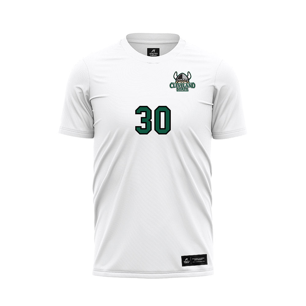 Cleveland State - NCAA Women's Soccer : Cortlyn Hefty - White Soccer Jersey-0