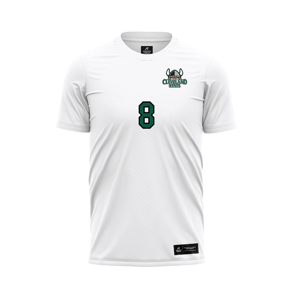 Cleveland State - NCAA Women's Soccer : Alicia Riberich - White Soccer Jersey-0