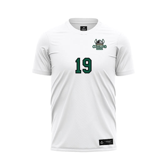 Cleveland State - NCAA Women's Soccer : Emilee Tonkovich - White Soccer Jersey-0